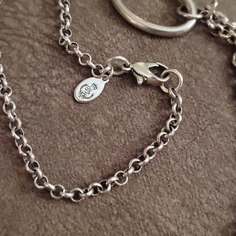 PREMIER DESIGNS Space Age Silvertone Mesh Link Long Sweater Necklace - Picture 5 of 7